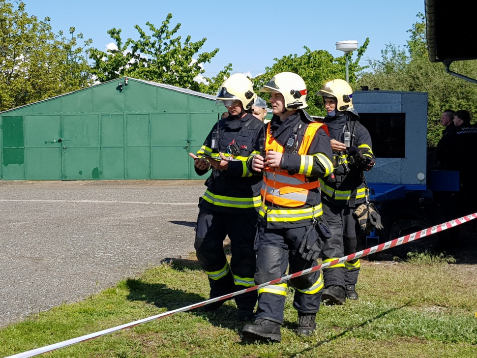 Kolínští hasiči absolvovali cvičení s mezinárodní účastí