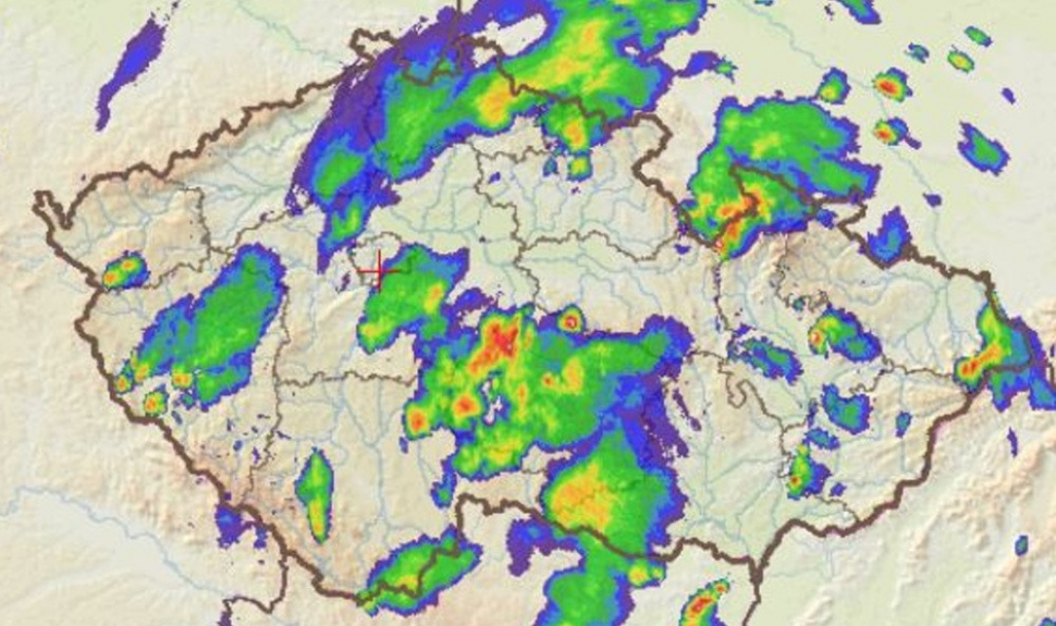 Intenzivní srážky zasáhly také část Středočeského kraje